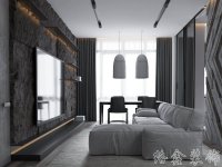現(xiàn)代風格家居裝修裝飾室內(nèi)設計效果-A8113