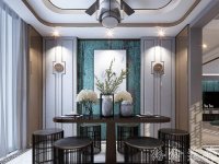 中式風格家居裝修裝飾室內(nèi)設計效果-H802-3