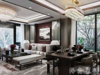 中式風格家居裝修裝飾室內(nèi)設計效果-H810-2